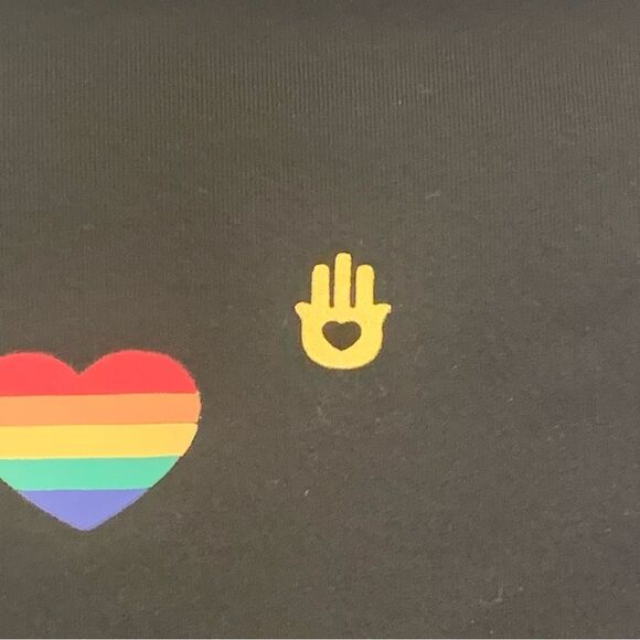 Spiritual Gangster Intent Biker Shorts Short Hearts Rainbow Size XS - Picture 6 of 11